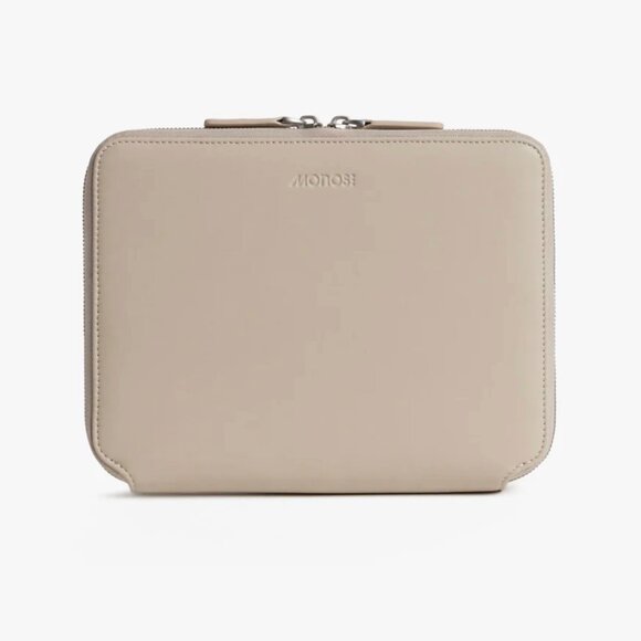 Monos Zip Metro Folio Kit in Ivory Vegan Leather - Picture 1 of 7